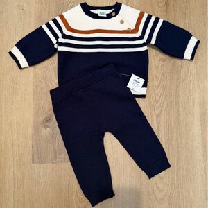 NWT little me baby two piece knit set